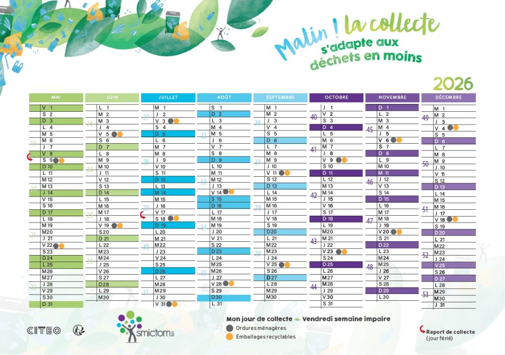 CALENDRIER SMICTOM 2026 P2